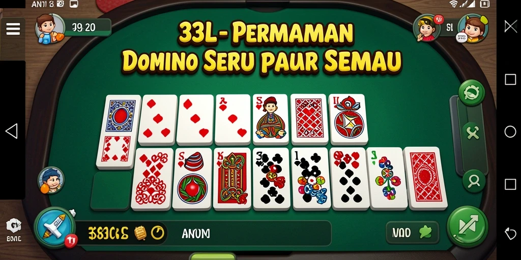 Screenshot gameplay 33L menghadirkan keseruan permainan Domino.