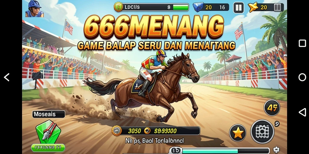 Pengalaman balapan mendebarkan di 666MENANG.