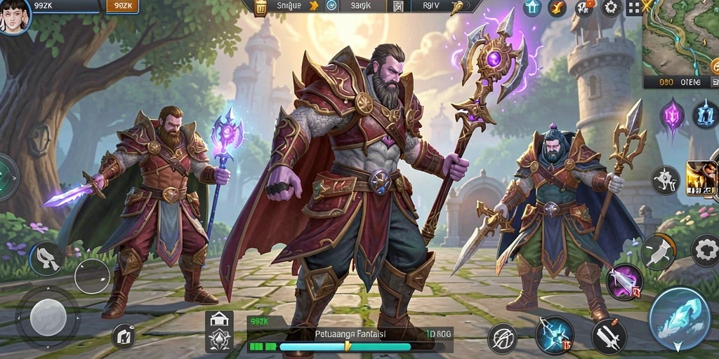 Tampilan gameplay 99ZK yang menawan dan interaktif.