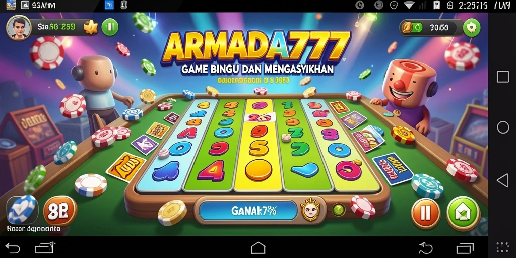 Tampilan menarik dari gameplay Bingo di ARMADA777.