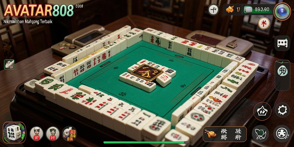 Tampilan screenshot gameplay Mahjong dari AVATAR808 yang menakjubkan.