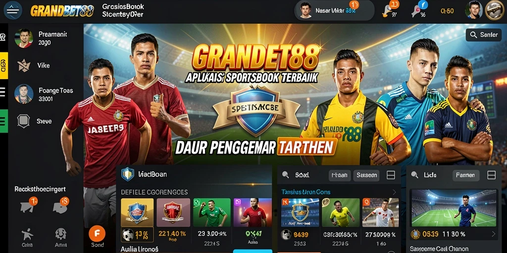 Tampilan menarik dari gameplay Sportsbook di GRANDBET88.