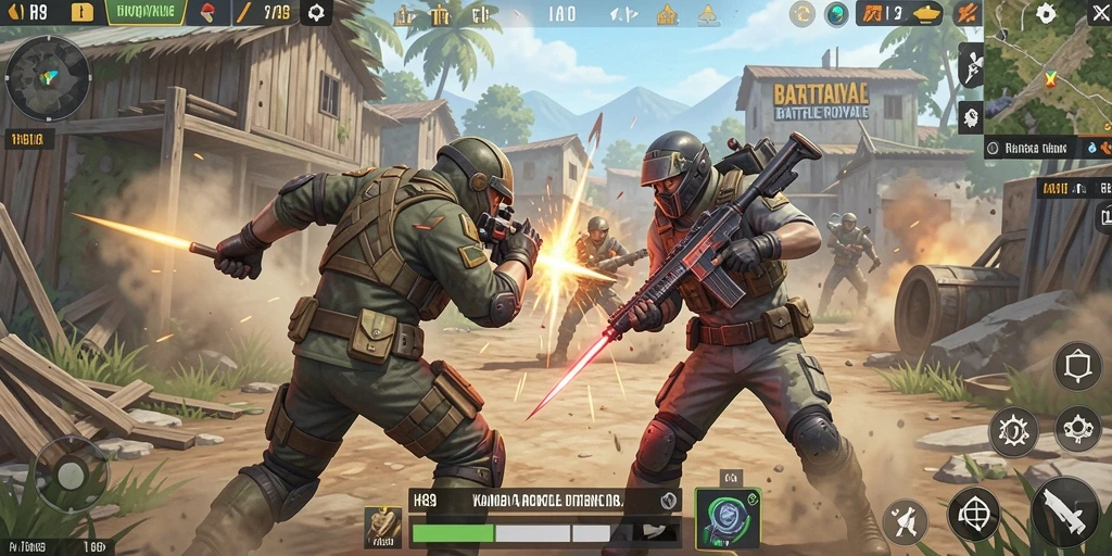 Gameplay seru H89 yang mendebarkan di tengah peperangan Battle Royale.