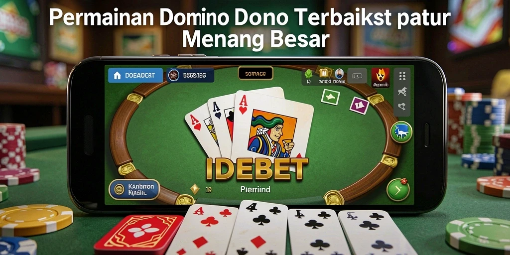 Tampilan gameplay seru dengan berbagai fitur domino di IDEBET.