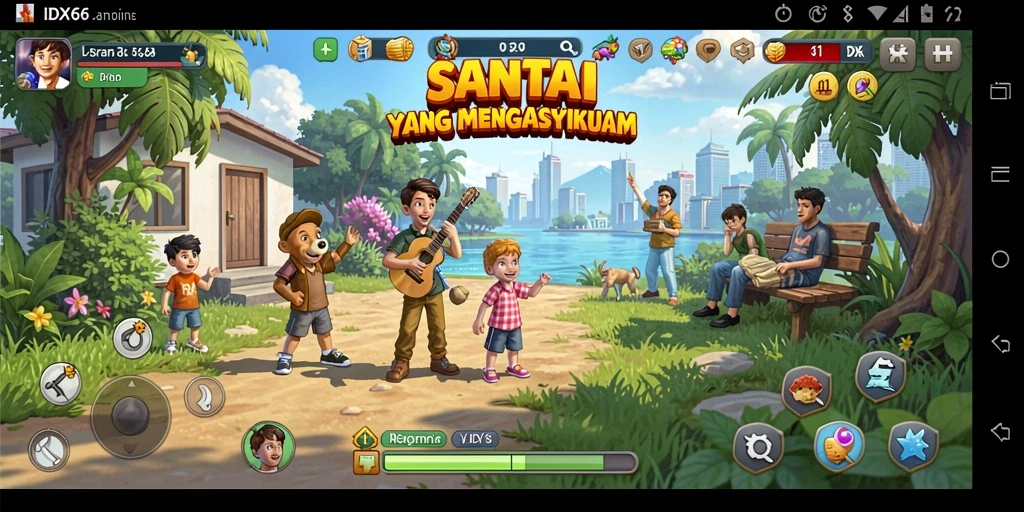 Screenshot gameplay IDX66 yang menampilkan keseruan permainan Casual.