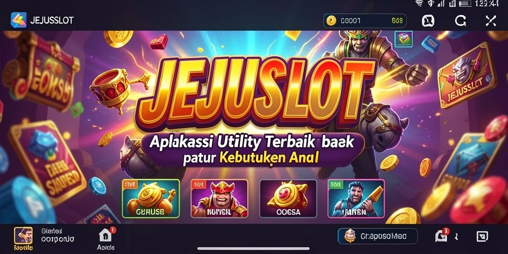 Tampilan antarmuka modern dan intuitif dari JEJUSLOT.