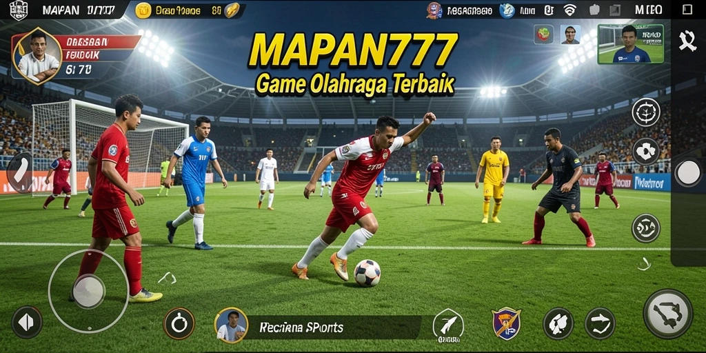 Screenshot gameplay MAPAN777 menampilkan aksi seru dan olahraga yang intens.