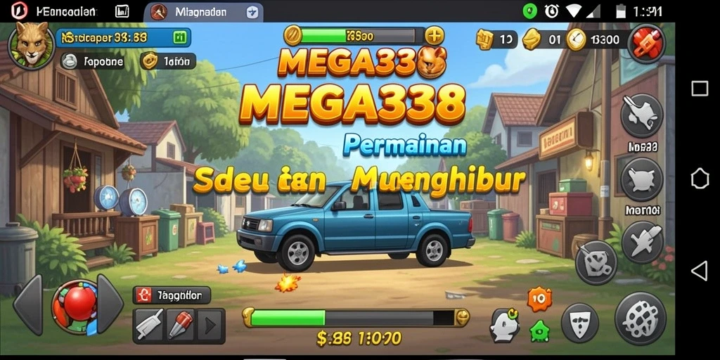 Tampilan gameplay MEGA338 yang menarik dan menawan.