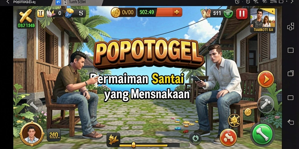Screenshot utama POPOTOGEL menampilkan gameplay yang menyenangkan dan penuh warna.