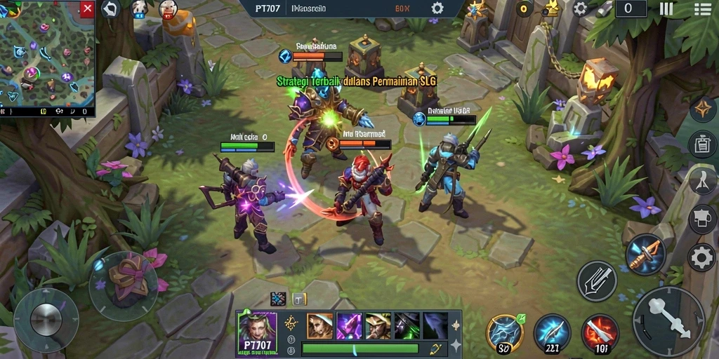 Tampilan gameplay PT707 yang seru dan strategis.