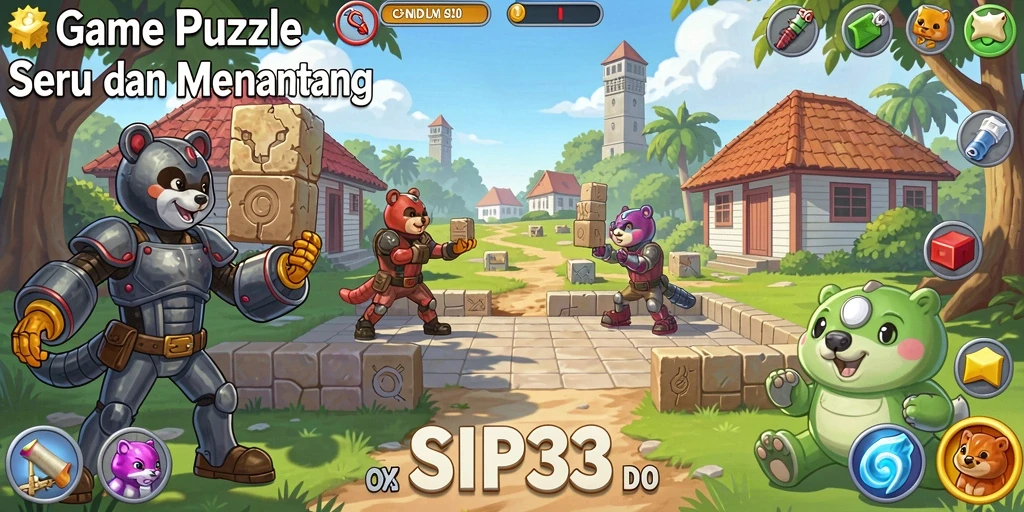 Gameplay SIP33 menunjukkan tantangan puzzle yang menarik dan seru.