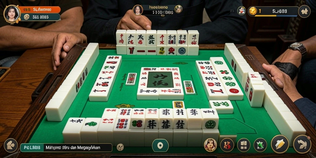 Tampilan gameplay <strong>SL888</strong> yang menarik dan penuh warna dari Mahjong.
