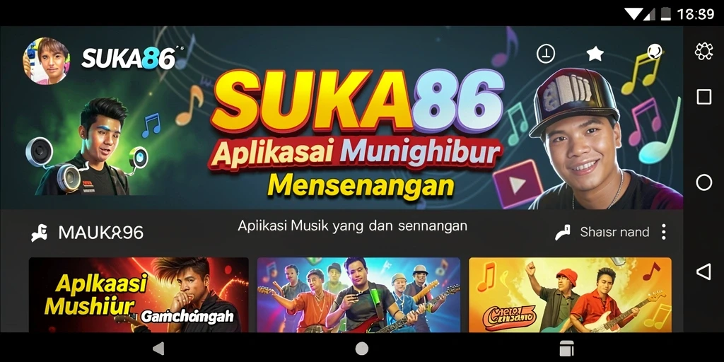 Tampilan gameplay SUKA86 yang menyenangkan dan interaktif.