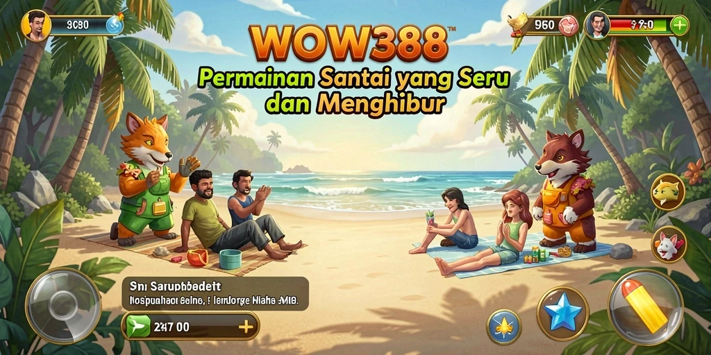 Tampilan gameplay WOW388 yang menarik dan interaktif.