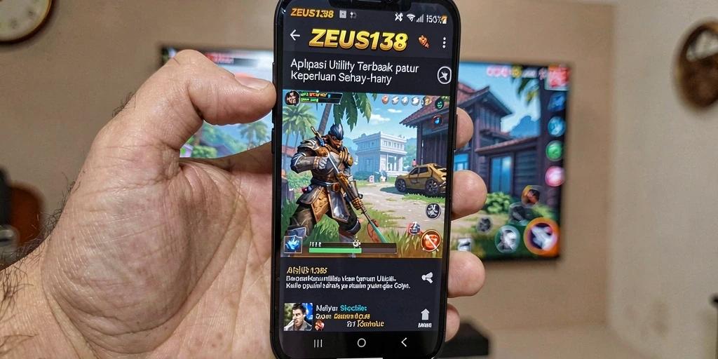 Tampilan antarmuka utama ZEUS138 dengan fitur-fitur utility.
